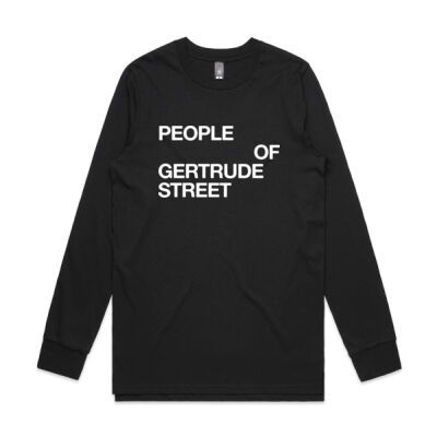 People of Gertrude Street Black Base Longsleeve Tshirt Thumbnail