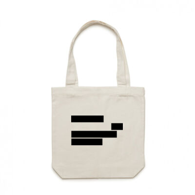 Black Favicon Carrie Tote Bag Thumbnail