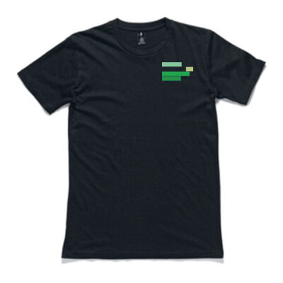 Green Favicon Emboidery Staple Tshirt Thumbnail