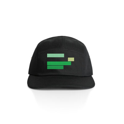 Green Favicon Five Panel Cap Thumbnail